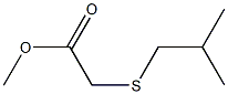 methyl 2-[(2-methylpropyl)sulfanyl]acetate Struktur