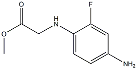 methyl 2-[(4-amino-2-fluorophenyl)amino]acetate Struktur