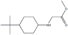 methyl 2-[(4-tert-butylcyclohexyl)amino]acetate Struktur