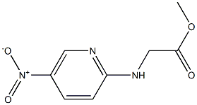 methyl 2-[(5-nitropyridin-2-yl)amino]acetate Struktur