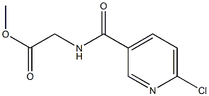 methyl 2-[(6-chloropyridin-3-yl)formamido]acetate Struktur