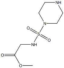 methyl 2-[(piperazine-1-sulfonyl)amino]acetate Struktur