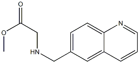 methyl 2-[(quinolin-6-ylmethyl)amino]acetate Struktur