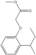 methyl 2-[2-(butan-2-yl)phenoxy]acetate Struktur