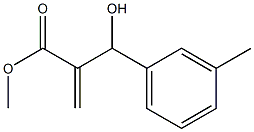 methyl 2-[hydroxy(3-methylphenyl)methyl]prop-2-enoate Struktur