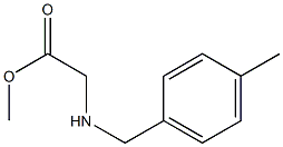 methyl 2-{[(4-methylphenyl)methyl]amino}acetate Struktur