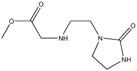 methyl 2-{[2-(2-oxoimidazolidin-1-yl)ethyl]amino}acetate Struktur