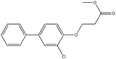 methyl 3-(2-chloro-4-phenylphenoxy)propanoate Struktur