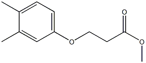 methyl 3-(3,4-dimethylphenoxy)propanoate Struktur