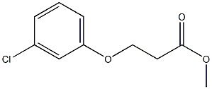 methyl 3-(3-chlorophenoxy)propanoate Struktur