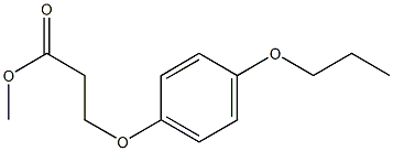 methyl 3-(4-propoxyphenoxy)propanoate Struktur