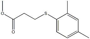 methyl 3-[(2,4-dimethylphenyl)sulfanyl]propanoate Struktur