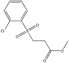 methyl 3-[(2-chlorobenzene)sulfonyl]propanoate Struktur