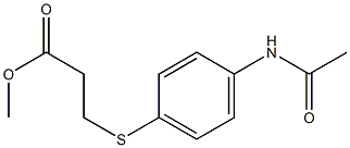 methyl 3-[(4-acetamidophenyl)sulfanyl]propanoate Struktur