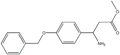 methyl 3-amino-3-[4-(benzyloxy)phenyl]propanoate Struktur