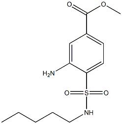 methyl 3-amino-4-(pentylsulfamoyl)benzoate Struktur