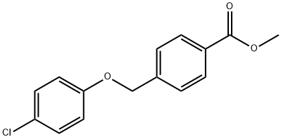 methyl 4-(4-chlorophenoxymethyl)benzoate Struktur