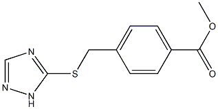 methyl 4-[(1H-1,2,4-triazol-5-ylsulfanyl)methyl]benzoate Struktur