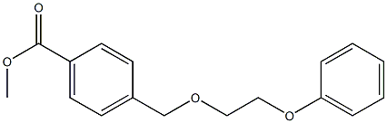 methyl 4-[(2-phenoxyethoxy)methyl]benzoate Struktur