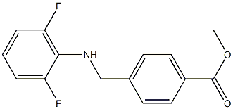 methyl 4-{[(2,6-difluorophenyl)amino]methyl}benzoate Struktur