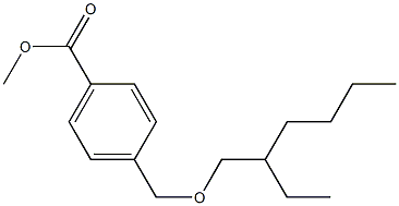 methyl 4-{[(2-ethylhexyl)oxy]methyl}benzoate Struktur