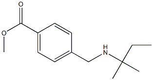 methyl 4-{[(2-methylbutan-2-yl)amino]methyl}benzoate Struktur