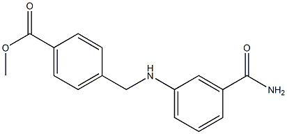 methyl 4-{[(3-carbamoylphenyl)amino]methyl}benzoate Struktur