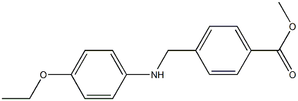 methyl 4-{[(4-ethoxyphenyl)amino]methyl}benzoate Struktur