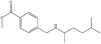 methyl 4-{[(5-methylhexan-2-yl)amino]methyl}benzoate Struktur