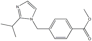 methyl 4-{[2-(propan-2-yl)-1H-imidazol-1-yl]methyl}benzoate Struktur