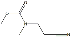 methyl N-(2-cyanoethyl)-N-methylcarbamate Struktur