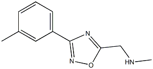 methyl({[3-(3-methylphenyl)-1,2,4-oxadiazol-5-yl]methyl})amine Struktur