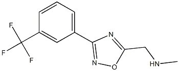 methyl({3-[3-(trifluoromethyl)phenyl]-1,2,4-oxadiazol-5-yl}methyl)amine Struktur