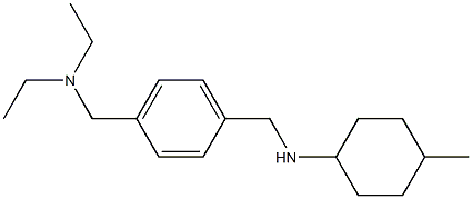 N-({4-[(diethylamino)methyl]phenyl}methyl)-4-methylcyclohexan-1-amine Struktur