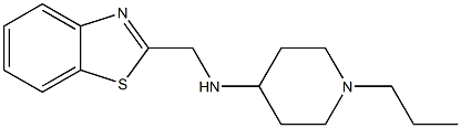 N-(1,3-benzothiazol-2-ylmethyl)-1-propylpiperidin-4-amine Struktur