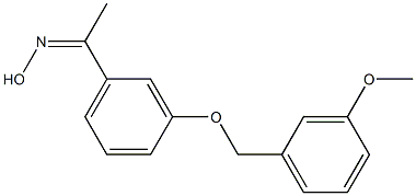 N-(1-{3-[(3-methoxyphenyl)methoxy]phenyl}ethylidene)hydroxylamine Struktur