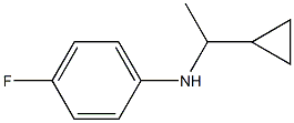 N-(1-cyclopropylethyl)-4-fluoroaniline Struktur