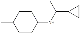 N-(1-cyclopropylethyl)-4-methylcyclohexan-1-amine Struktur