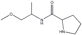 N-(1-methoxypropan-2-yl)pyrrolidine-2-carboxamide Struktur