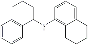 N-(1-phenylbutyl)-5,6,7,8-tetrahydronaphthalen-1-amine Struktur