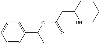 N-(1-phenylethyl)-2-(piperidin-2-yl)acetamide Struktur