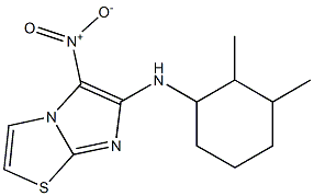 N-(2,3-dimethylcyclohexyl)-5-nitroimidazo[2,1-b][1,3]thiazol-6-amine Struktur