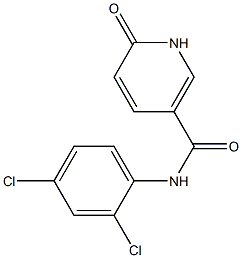 N-(2,4-dichlorophenyl)-6-oxo-1,6-dihydropyridine-3-carboxamide Struktur