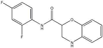 N-(2,4-difluorophenyl)-3,4-dihydro-2H-1,4-benzoxazine-2-carboxamide Struktur