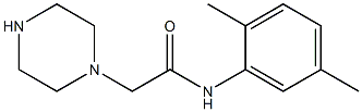 N-(2,5-dimethylphenyl)-2-(piperazin-1-yl)acetamide Struktur