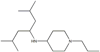 N-(2,6-dimethylheptan-4-yl)-1-propylpiperidin-4-amine Struktur