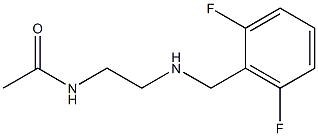 N-(2-{[(2,6-difluorophenyl)methyl]amino}ethyl)acetamide Struktur