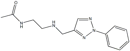 N-(2-{[(2-phenyl-2H-1,2,3-triazol-4-yl)methyl]amino}ethyl)acetamide Struktur