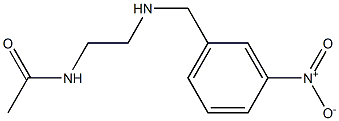 N-(2-{[(3-nitrophenyl)methyl]amino}ethyl)acetamide Struktur