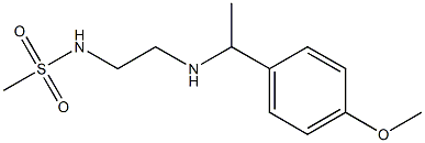 N-(2-{[1-(4-methoxyphenyl)ethyl]amino}ethyl)methanesulfonamide Struktur